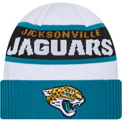 New Era Men's Jacksonville Jaguars 2023 Sideline White Tech Knit Beanie