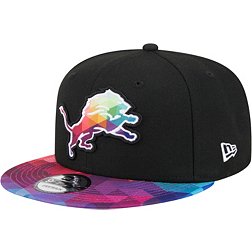 New Era Men's Detroit Lions 2023 Crucial Catch Black 9Fifty Adjustable Hat