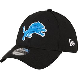 New Era Men's Detroit Lions Team Classic Black 39Thirty Stretch Fit Hat