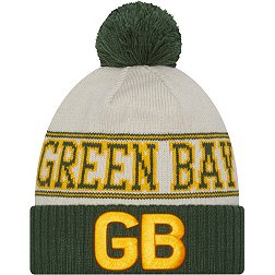 New Era Men's Green Bay Packers 2023 Sideline Blue Historic Knit Beanie