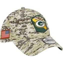 New Era Men's Green Bay Packers 2023 Salute to Service 39Thirty Camo Stretch Fit Hat