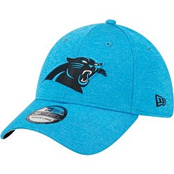 New Era Men's Carolina Panthers Logo Blue 39Thirty Stretch Fit Hat