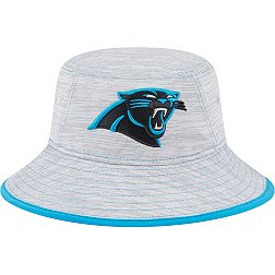 New Era Men's Carolina Panthers Game Adjustable Grey Bucket Hat