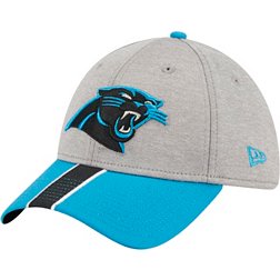 New Era Men's Carolina Panthers Stripe Grey 39Thirty Stretch Fit Hat
