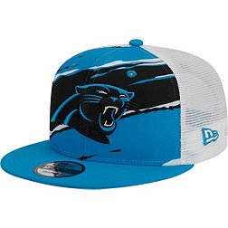 New Era Men's Carolina Panthers Tear Team Color 9Fifty Adjustable Trucker Hat