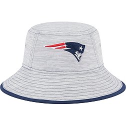 New Era Men's New England Patriots Game Adjustable Grey Bucket Hat