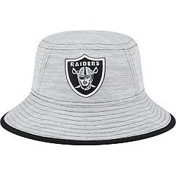 New Era Men's Las Vegas Raiders Game Adjustable Grey Bucket Hat