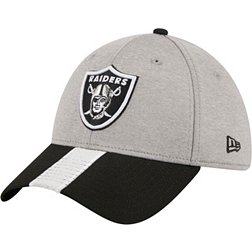 Men's Las Vegas Raiders New Era Gray/Black 2022 Sideline 39THIRTY Flex Hat M/L