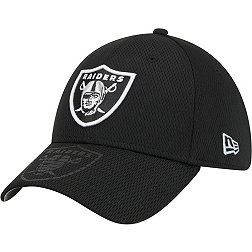 New Era Men's Las Vegas Raiders Top Visor 39Thirty Black Stretch Fit Hat