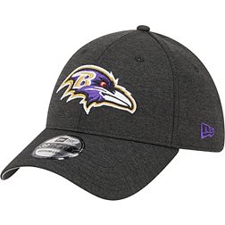 New Era Men's Baltimore Ravens Logo Black 39Thirty Stretch Fit Hat