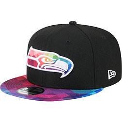New Era Men's Seattle Seahawks 2023 Crucial Catch Black 9Fifty Adjustable Hat