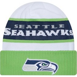 New Era Men's Seattle Seahawks 2023 Sideline White Tech Knit Hat