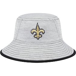 New Era Men's New Orleans Saints Game Adjustable Grey Bucket Hat