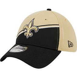 New Era Men's New Orleans Saints 2023 Sideline Alternate Black 39Thirty Stretch Fit Hat