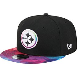 New Era Men's Pittsburgh Steelers 2023 Crucial Catch Black 9Fifty Adjustable Hat