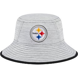 New Era Men's Pittsburgh Steelers Game Adjustable Grey Bucket Hat