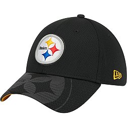 New Era Men's Pittsburgh Steelers Top Visor 39Thirty Black Stretch Fit Hat