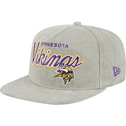 New Era Men's Minnesota Vikings Golfer Cord Grey Adjustable Hat