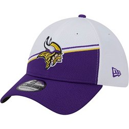 New Era Men's Minnesota Vikings 2023 Sideline Team Color 39Thirty Stretch Fit Hat