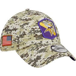 New Era Men's Minnesota Vikings 2023 Salute to Service 39Thirty Camo Stretch Fit Hat