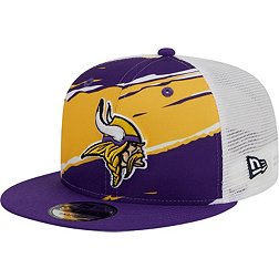 New Era Men's Minnesota Vikings Tear Team Color 9Fifty Adjustable Trucker Hat