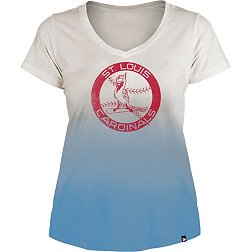 St. Louis Cardinals Cutter & Buck Women's Americana Logo Oxford Stretch Long  Sleeve Button-Up Shirt - Light Blue