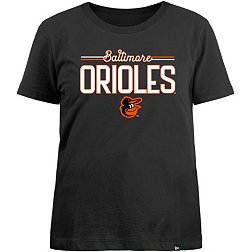 New Era Apparel Women's Baltimore Orioles Black T-Shirt