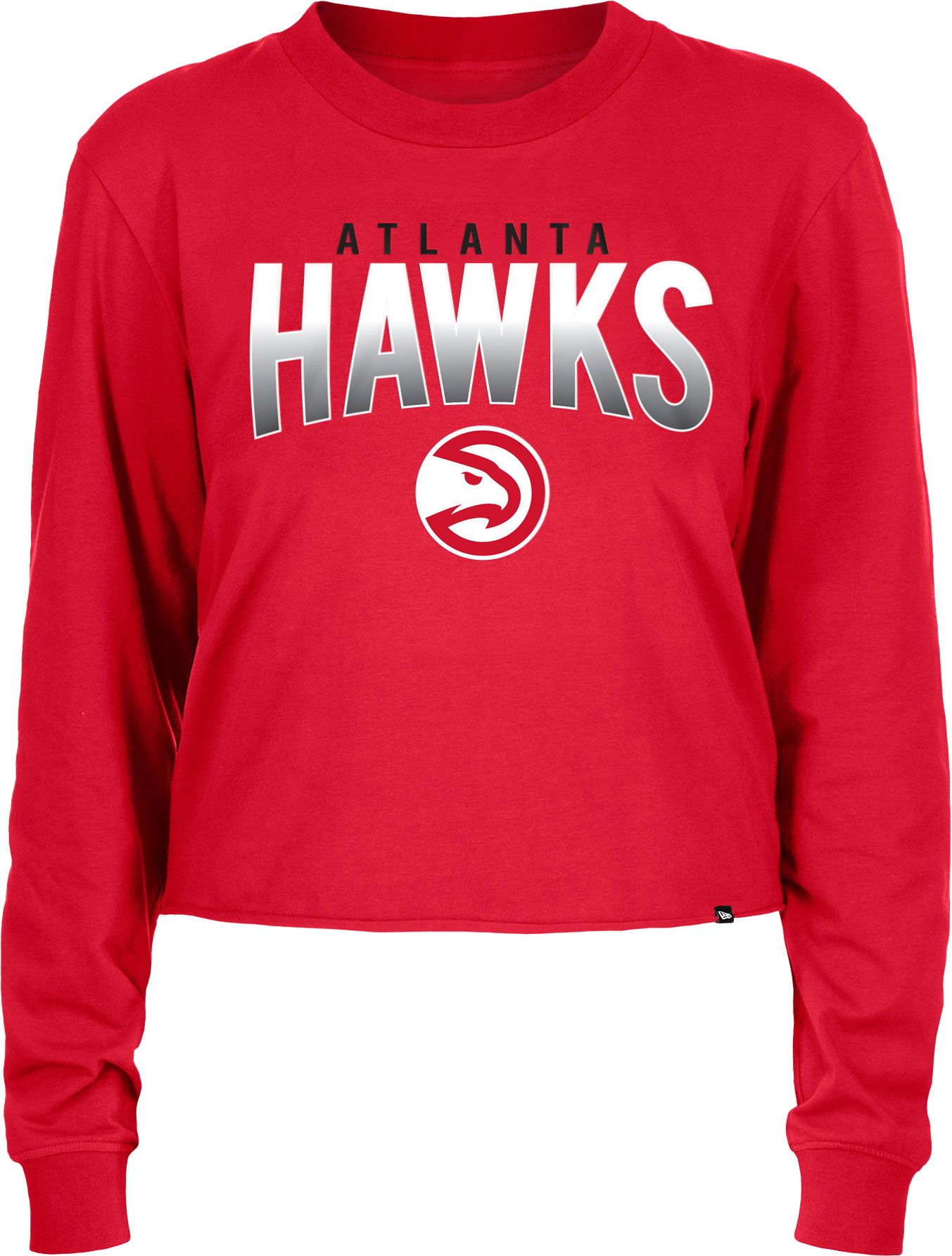 New Era Women's Atlanta Hawks Red Logo Long Sleeve Shirt