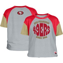 New Era Women's San Francisco 49ers Color Block Grey T-Shirt