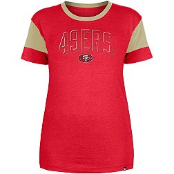 New Era Women's San Francisco 49ers Shield Insert Red T-Shirt