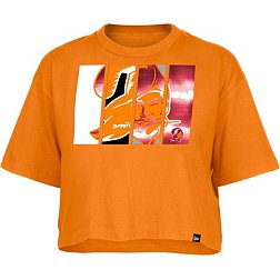 New Era Women's Tampa Bay Buccaneers Panel Boxy Orange T-Shirt