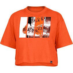 New Era Women's Cleveland Browns Panel Boxy Orange T-Shirt