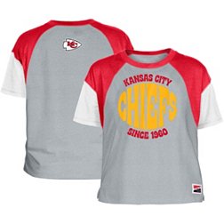 New Era Women's Kansas City Chiefs Color Block Grey T-Shirt