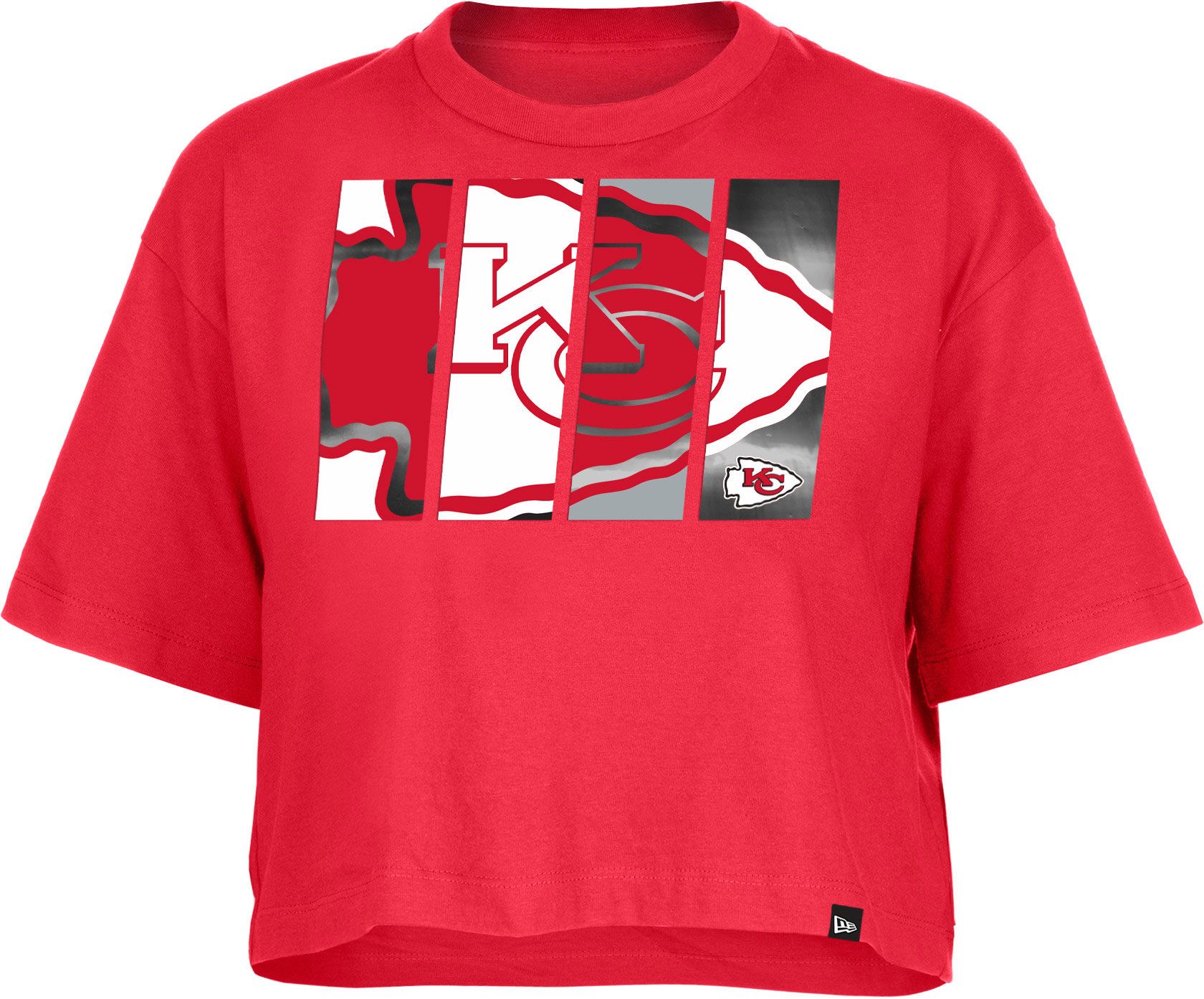 New Era Women's Kansas City Chiefs Boxy Red T-Shirt for Women's Apparel