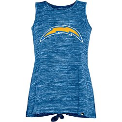 New Era Women's Los Angeles Chargers Tie Back Blue Tank Top