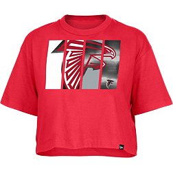 New Era Women's Atlanta Falcons Panel Boxy Red T-Shirt