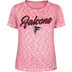 New Era Women's Atlanta Falcons Space Dye Glitter Black T-Shirt