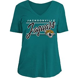New Era Women's Jacksonville Jaguars Script Line Teal T-Shirt