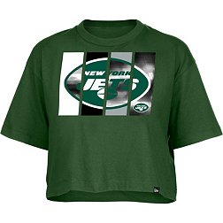 New Era Women's New York Jets Panel Boxy Green T-Shirt