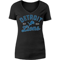 New Era Women's Detroit Lions Arch Name Black T-Shirt