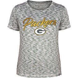 New Era Women's Green Bay Packers Space Dye Glitter Green T-Shirt