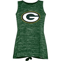 New Era Women's Green Bay Packers Tie Back Green Tank Top