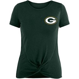 New Era Women's Green Bay Packers Twist Front Green T-Shirt