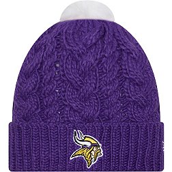 New Era Women's Minnesota Vikings Pom Knit Beanie