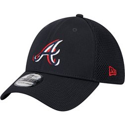 New Era Youth Atlanta Braves Navy 39THIRTY Overlap Stretch Fit Hat