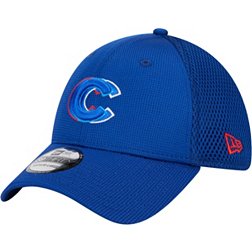 New Era Youth Chicago Cubs Blue 39THIRTY Overlap Stretch Fit Hat