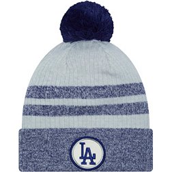 New Era Youth Los Angeles Dodgers Blue Patch Knit Hat