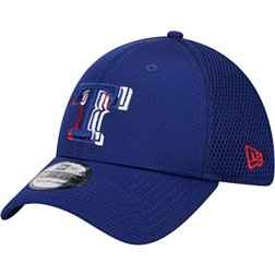 New Era Youth Texas Rangers Dark Blue 39THIRTY Overlap Stretch Fit Hat