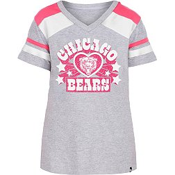 NFL Team Apparel Youth Chicago Bears Tribe Vibe White T-Shirt