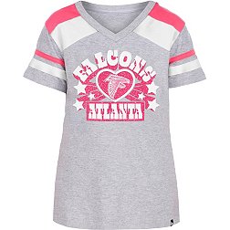 New Era Girls' Atlanta Falcons Glitter Star T-Shirt